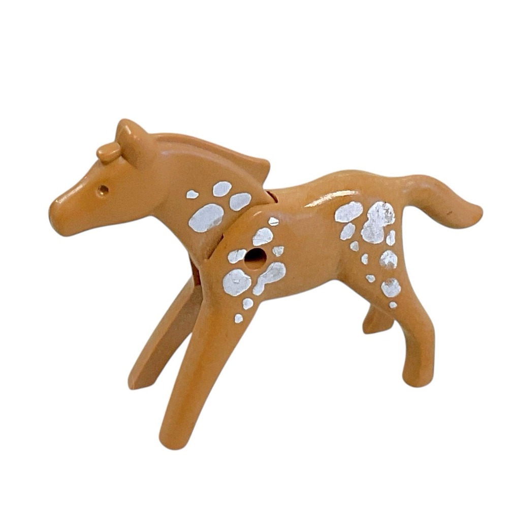 Vintage 1986 Geobra Playmobil‎ Brown Horse No Saddle Replacement Peice